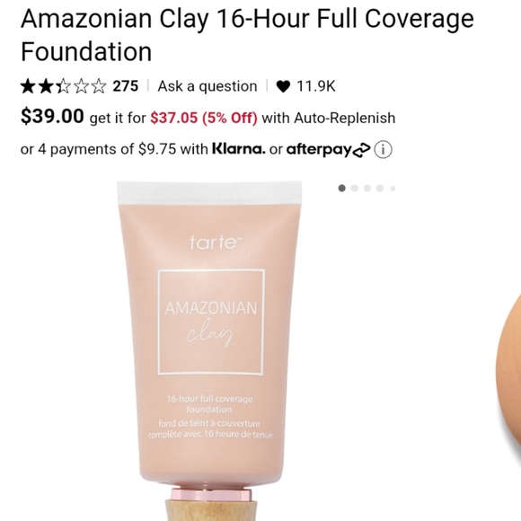 Tarte Amazonian Clay 16 hour Full Coverage Foundation